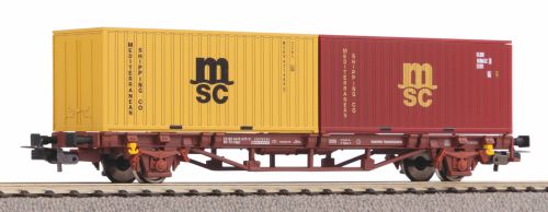 Piko 97153 Containertragwg 2x 20  Container MSC FS Ep.IV